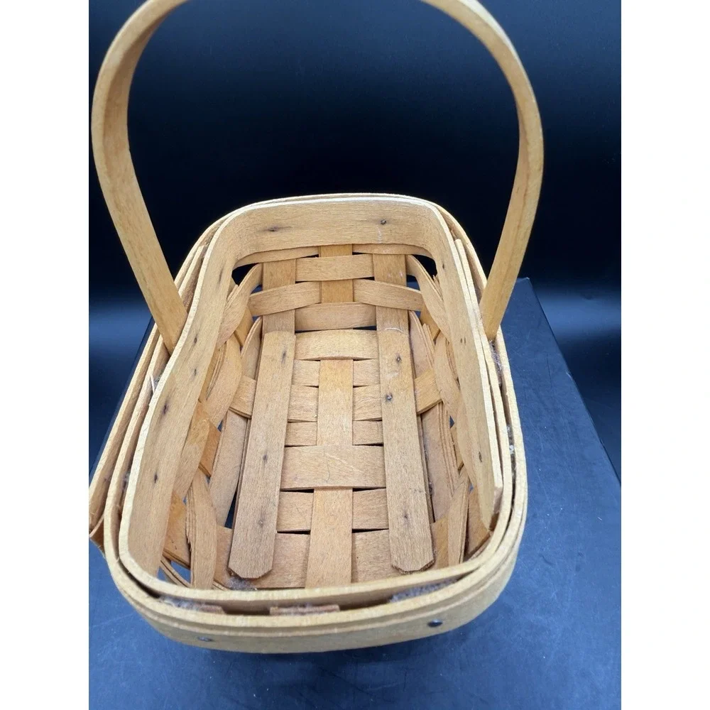 Longaberger 2000 Lavender Booking Basket Signed 🌸🧺